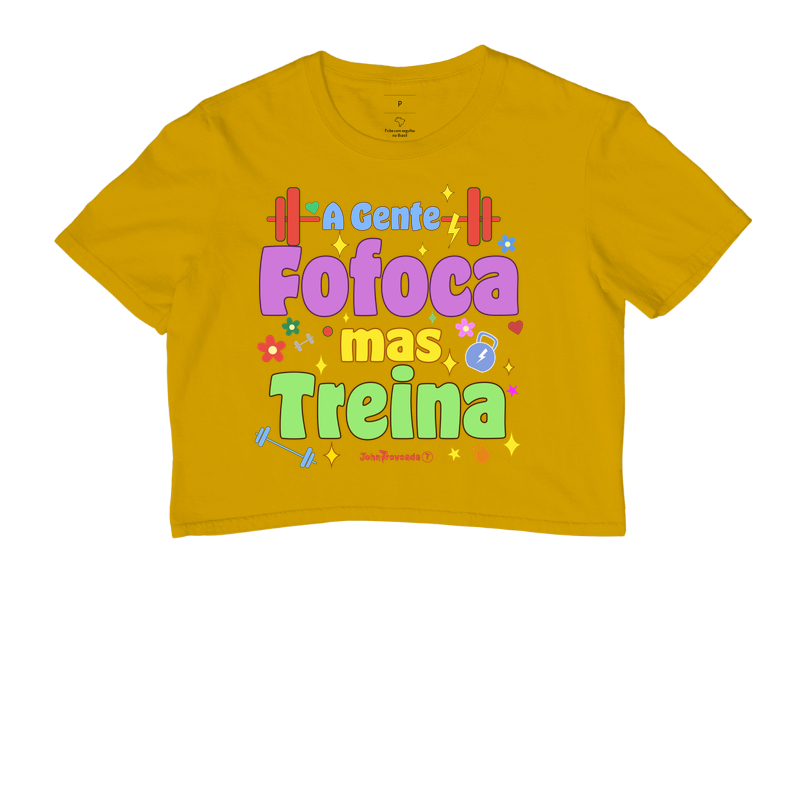Cropped A gente fofoca mas treina 