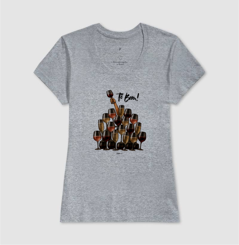 Camiseta Vinho - Tô Bem! - Taças - Imagem 9