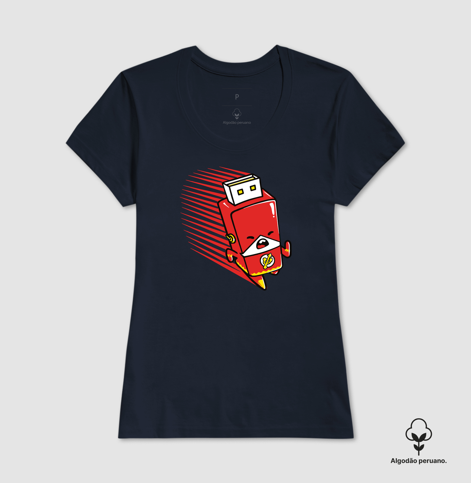 Camiseta Algodão Peruano Flash-Drive - Imagem 3