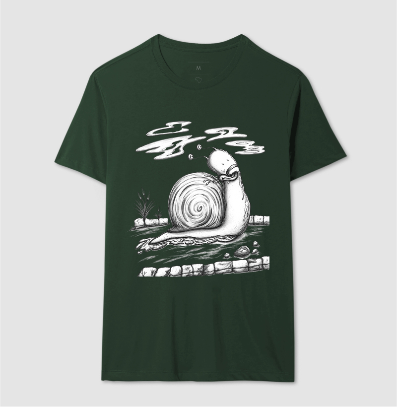 Camiseta Caracol Preta e Branco - Imagem 9