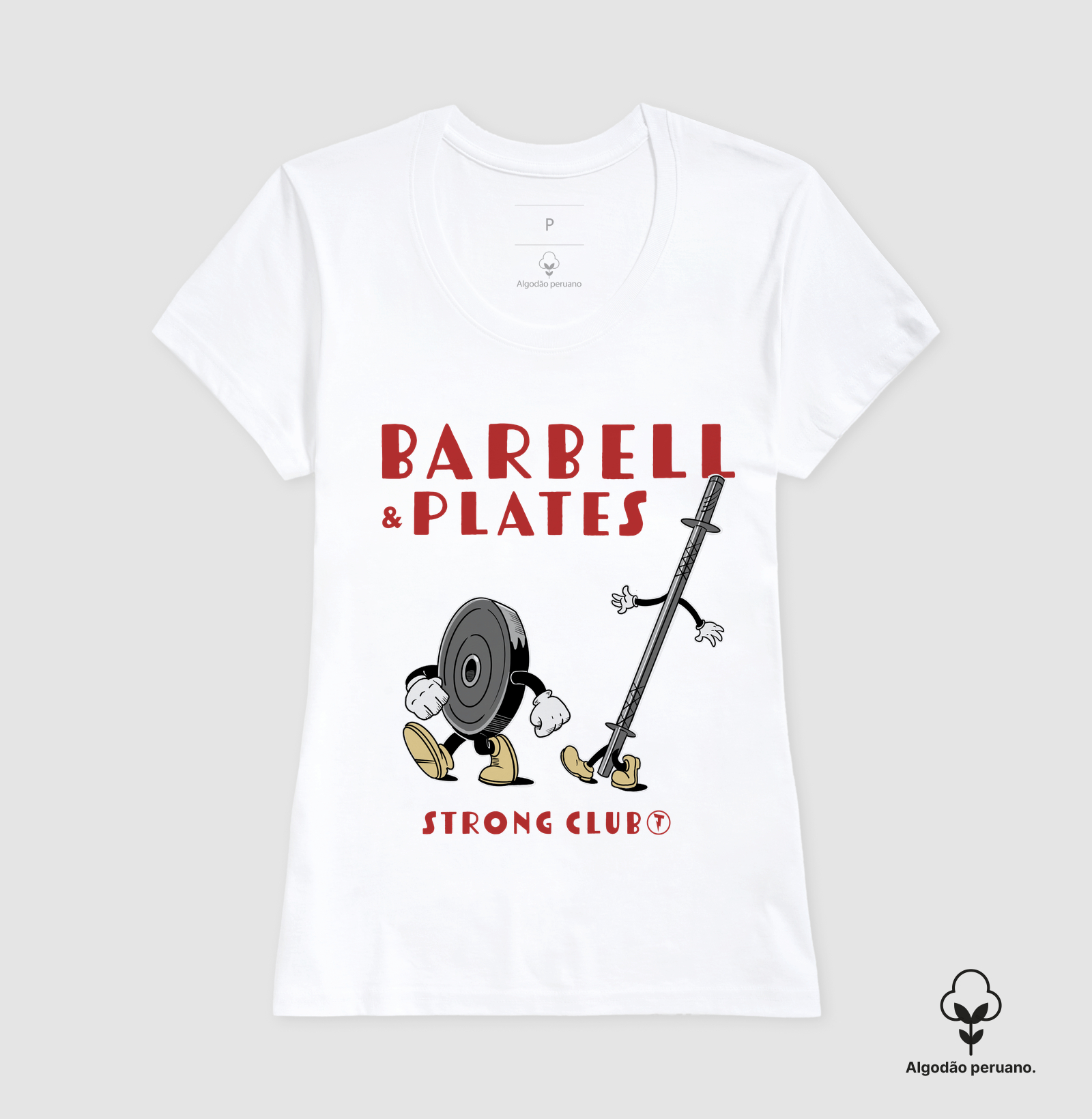 Camiseta Barbell & Plates Strong Club - Imagem 6