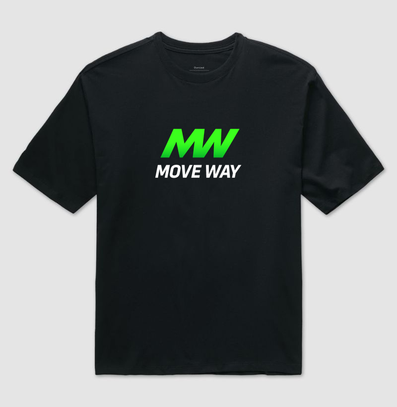 Camiseta  Oversized MW Move Way. Unissex. Algodão Premium. Coleção Música. - Imagem 2