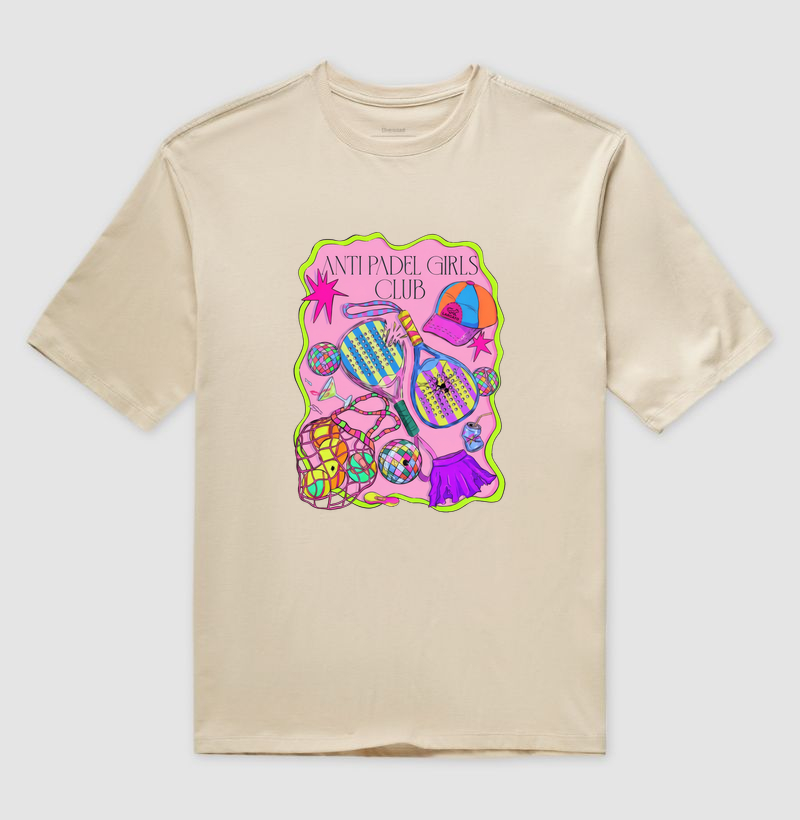 Camiseta Feminina Anti Padel Girls Club Rosa - Imagem 3