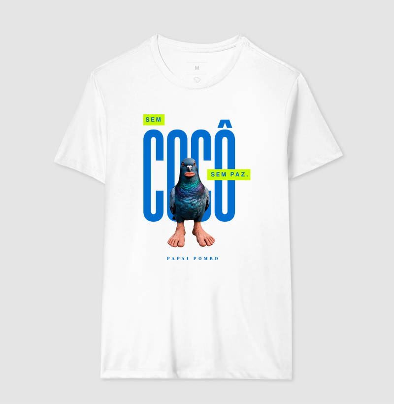 CAMISETA REGULAR SEM COCÔ, SEM PAZ. - Imagem 4