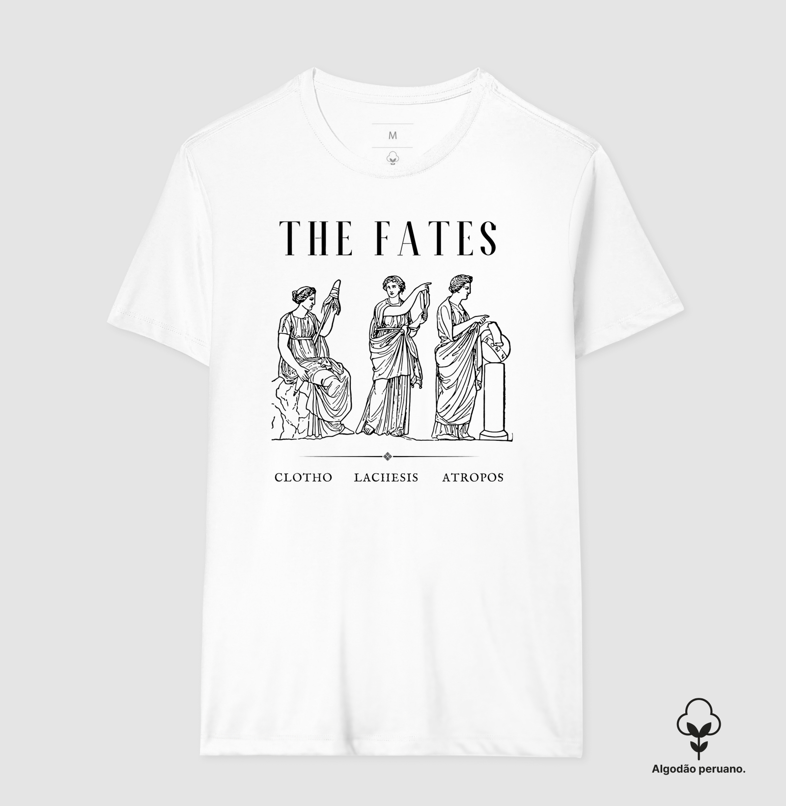 Camiseta As Moiras – Mitologia Grega | The Fates Algodão Peruano  - Imagem 2