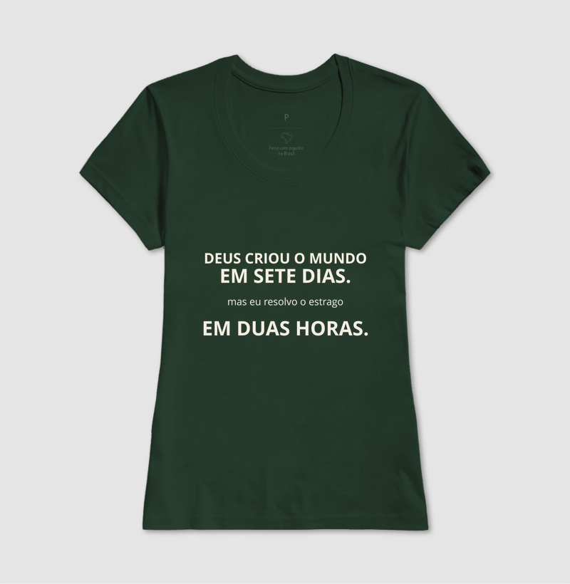 Deus criou o mundo em 2 horas offwhite - Imagem 9