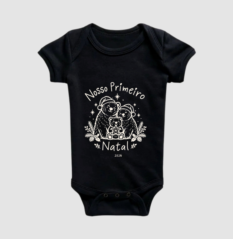 Nosso Primeiro Natal - 3 Ursos [Body] - Imagem 2