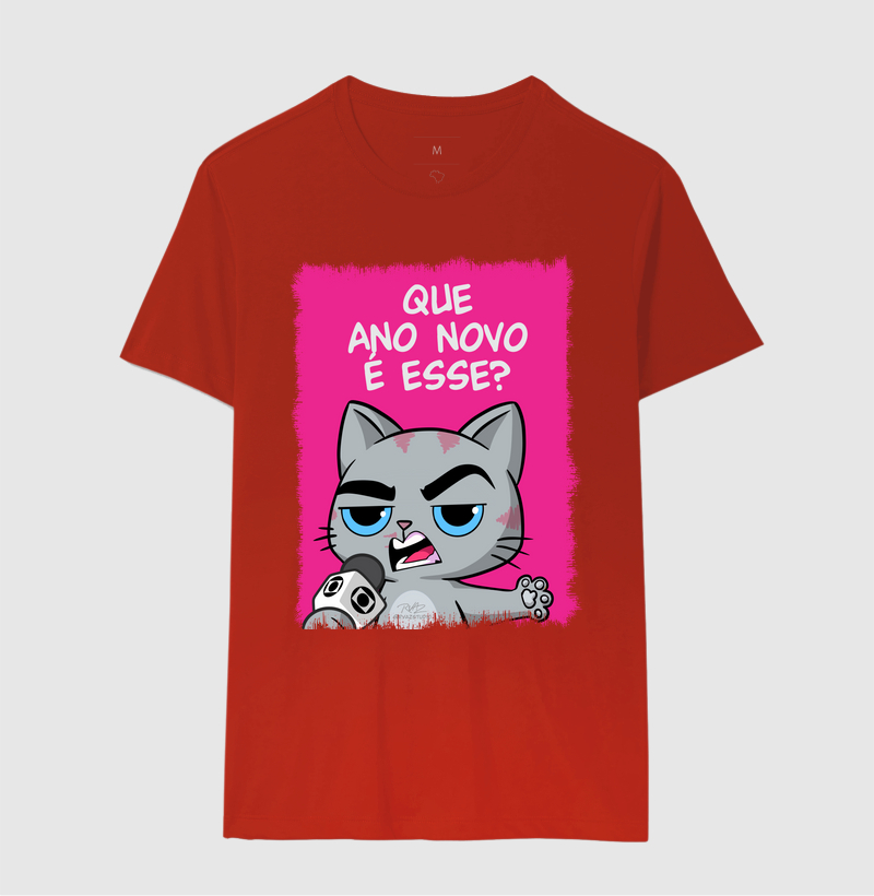 Camiseta Gato Sincero Q Ano Novo é esse? - Imagem 10