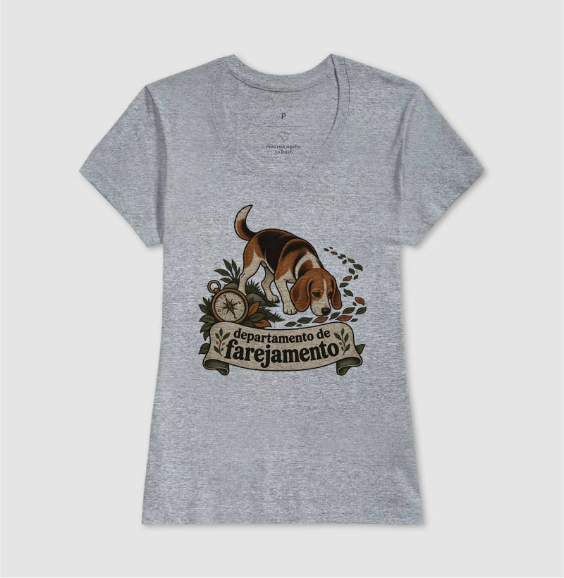 Camiseta Cão Farejador "departamento de farejamento" | Pelo & Pano - Imagem 9