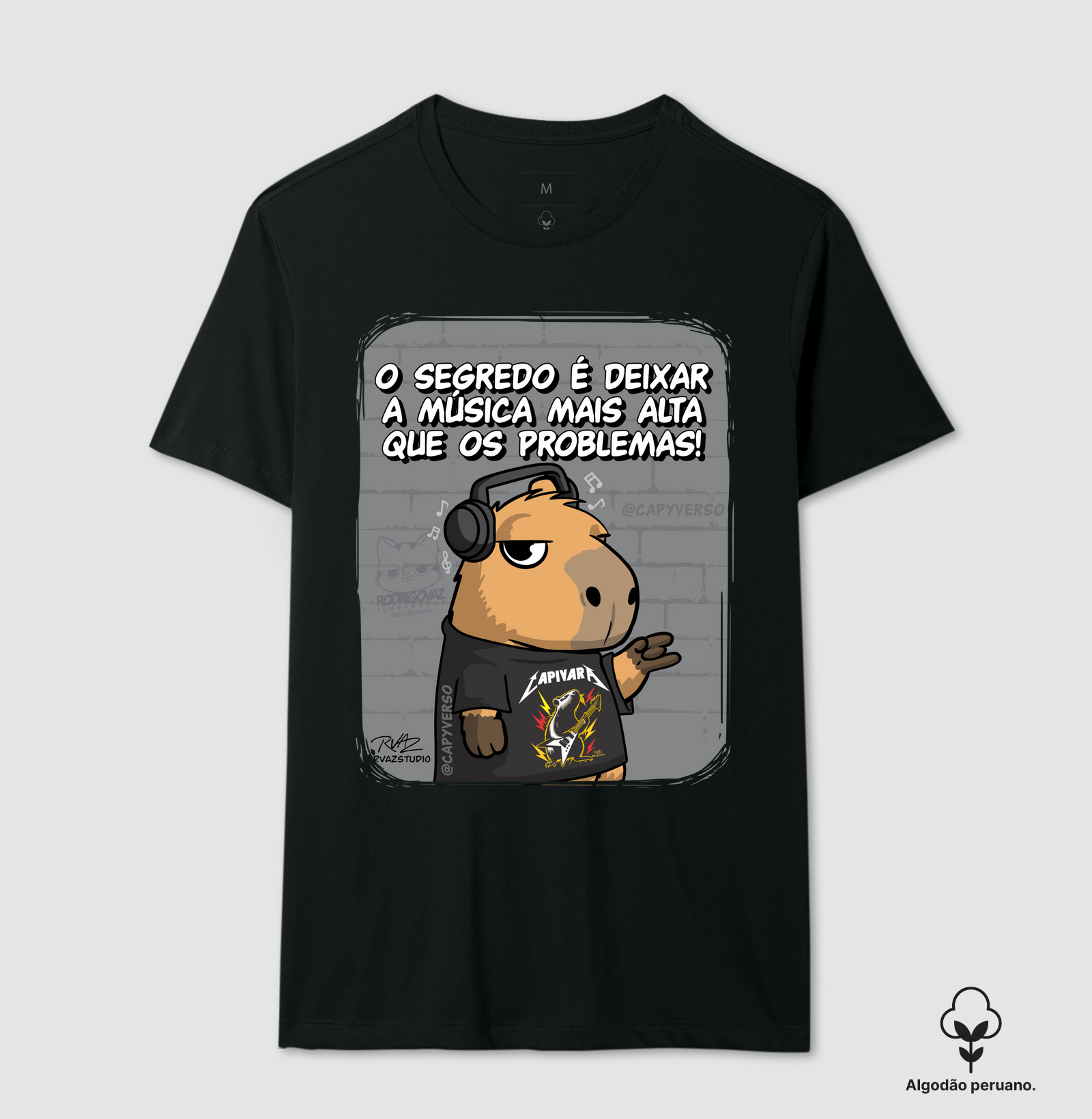 Camiseta Capivara Música - Imagem 4