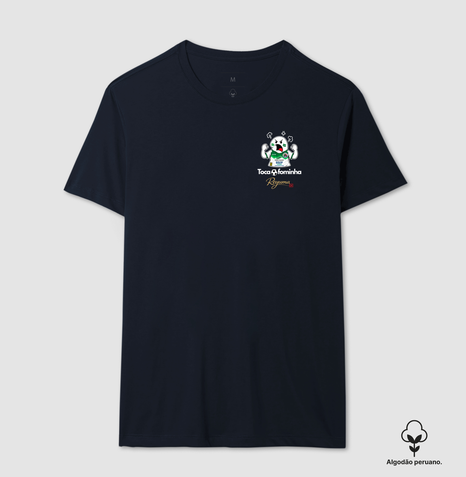 Camiseta Masculina, Feminina, Babylook e Unissex de Algodão Peruano Futebol "Fominha"  - Imagem 3
