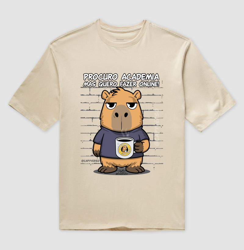 Camiseta Capivara Academia Online - Imagem 3