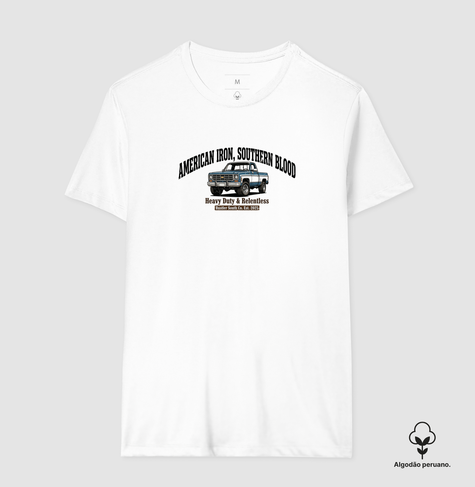 Camiseta Country Masculina American Iron Southern Blood Rustler South Co - Imagem 2