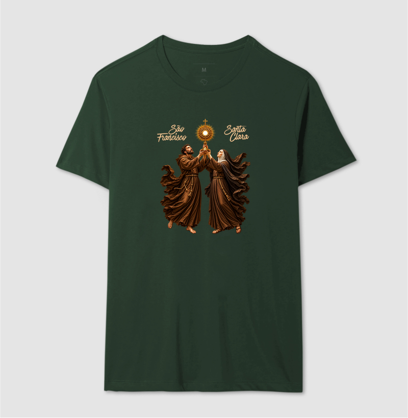 Camiseta São Francisco e Santa Clara de Assis - Adoradores do Santíssimo - Imagem 10