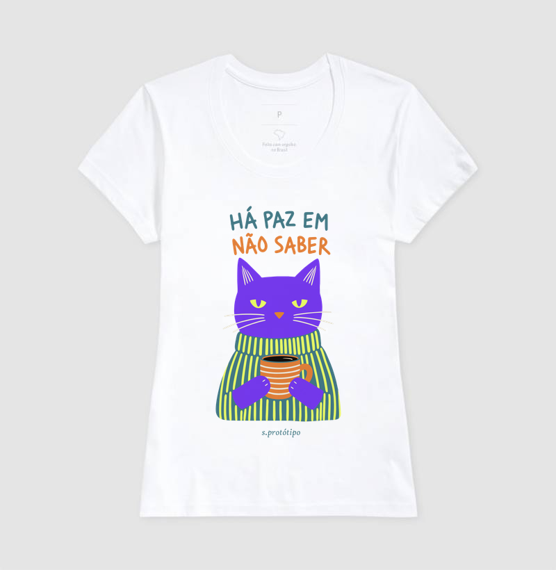 Camiseta Há Paz em Não Saber - Imagem 5