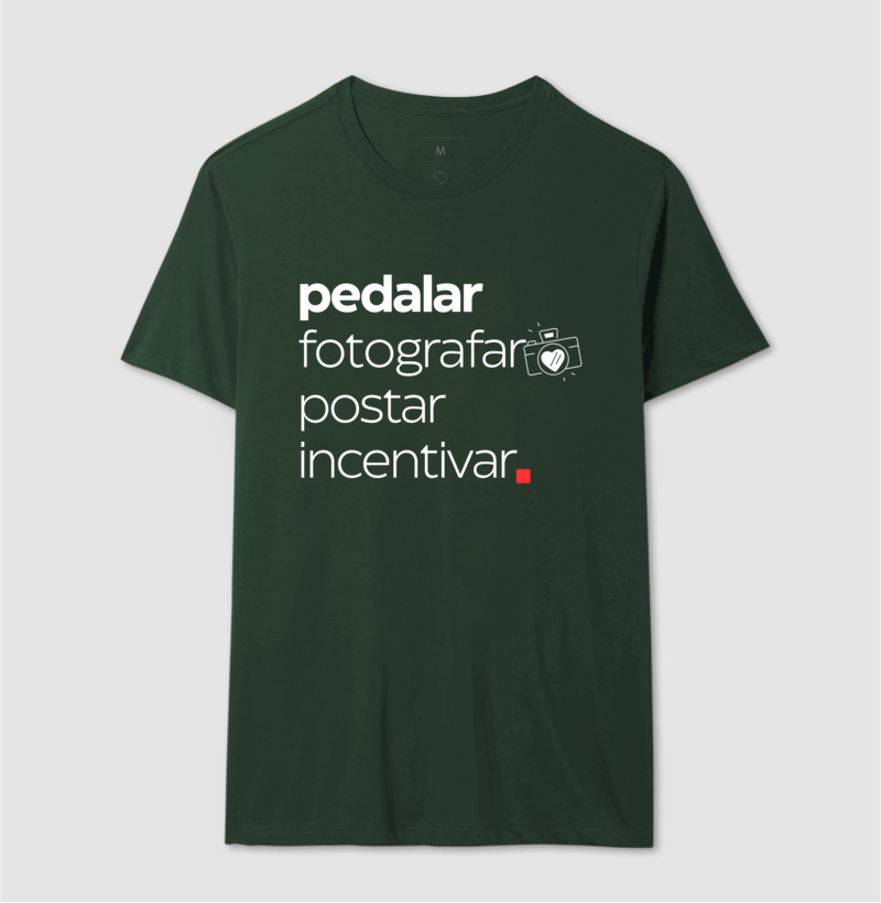 Camiseta Pedalar Fotografar Postar Incentivar - Imagem 8