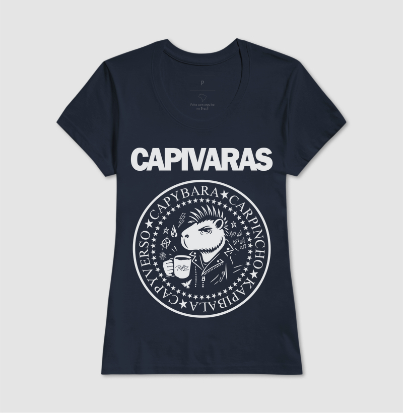 Camiseta Capivara Punk Rock - Imagem 7