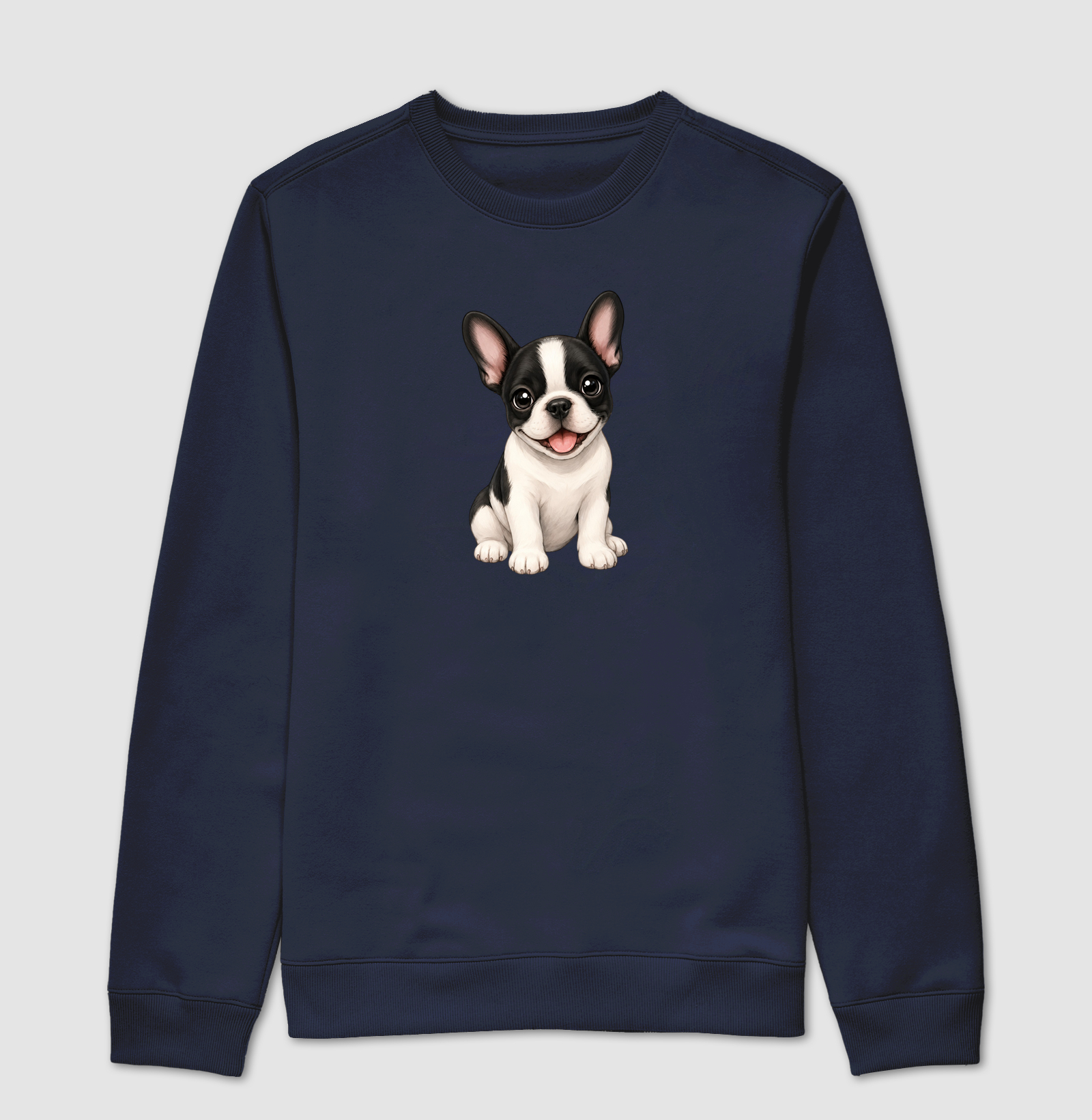 Bulldog (Buldogue) Francês Preto e Branco - Desenho Animado - Imagem 5