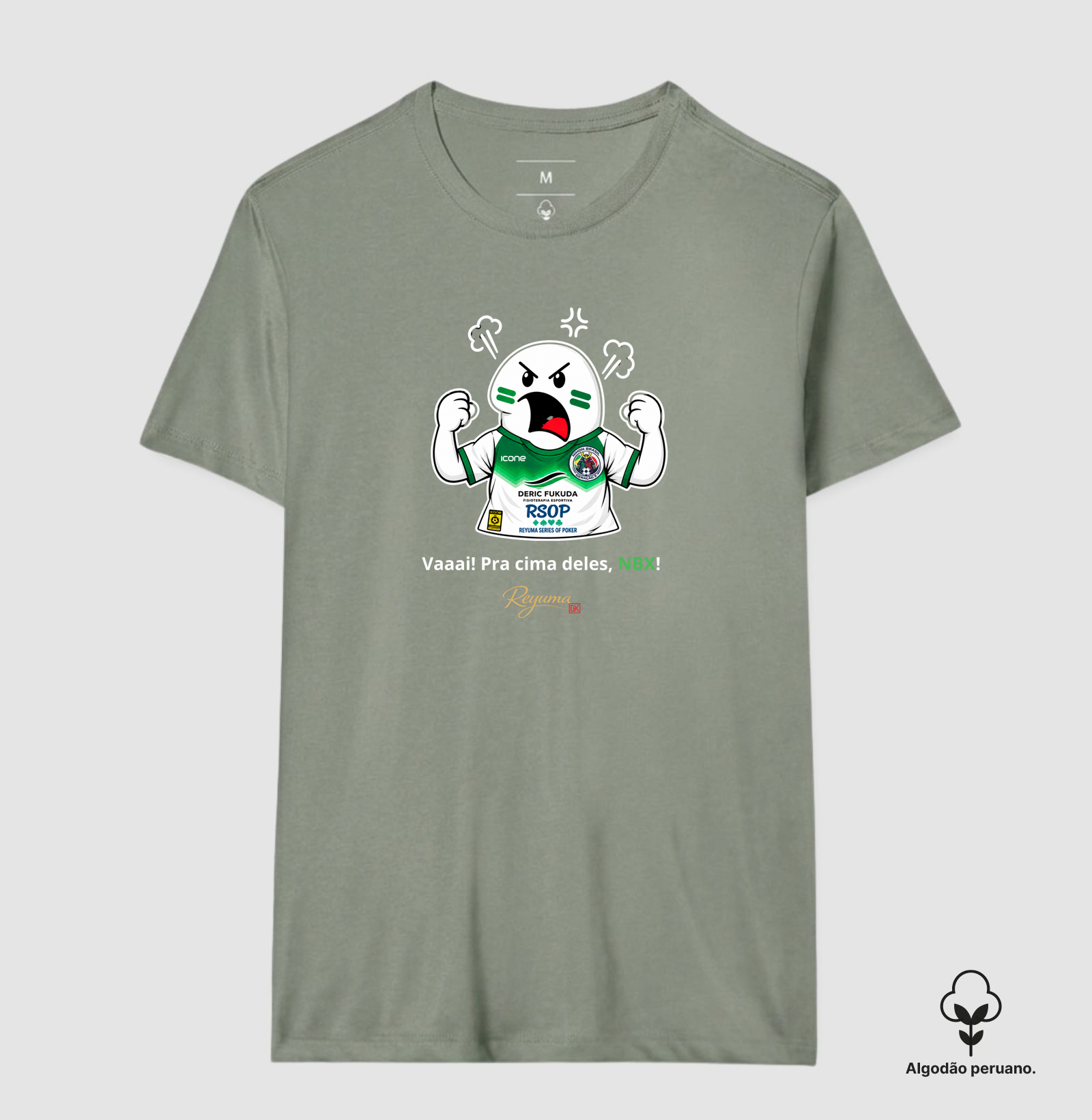 Camiseta Masculina, Feminina, Babylook e Unissex de Algodão Peruano Futebol "Vai! Corre! Pra cima, NBX!"  - Imagem 5
