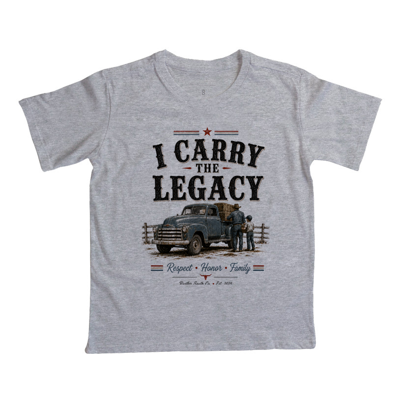 Camiseta Country Infantil I Carry the Legacy Rustler South Co. - Imagem 4