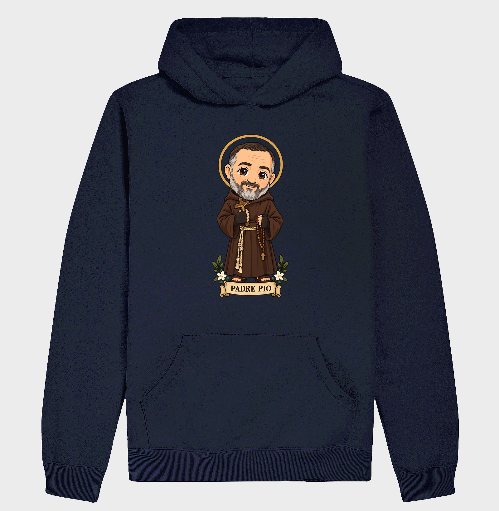 Padre Pio estilo chibi - Imagem 4