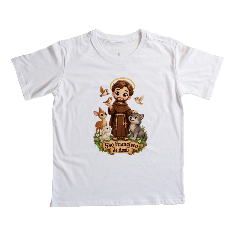Camiseta Infantil São Francisco de Assis - Imagem 5