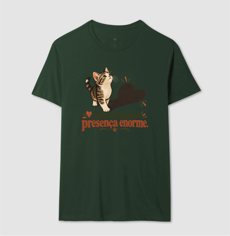 Camiseta Gato "patas pequenas, presença enorme" | Pelo & Pano - Imagem 12
