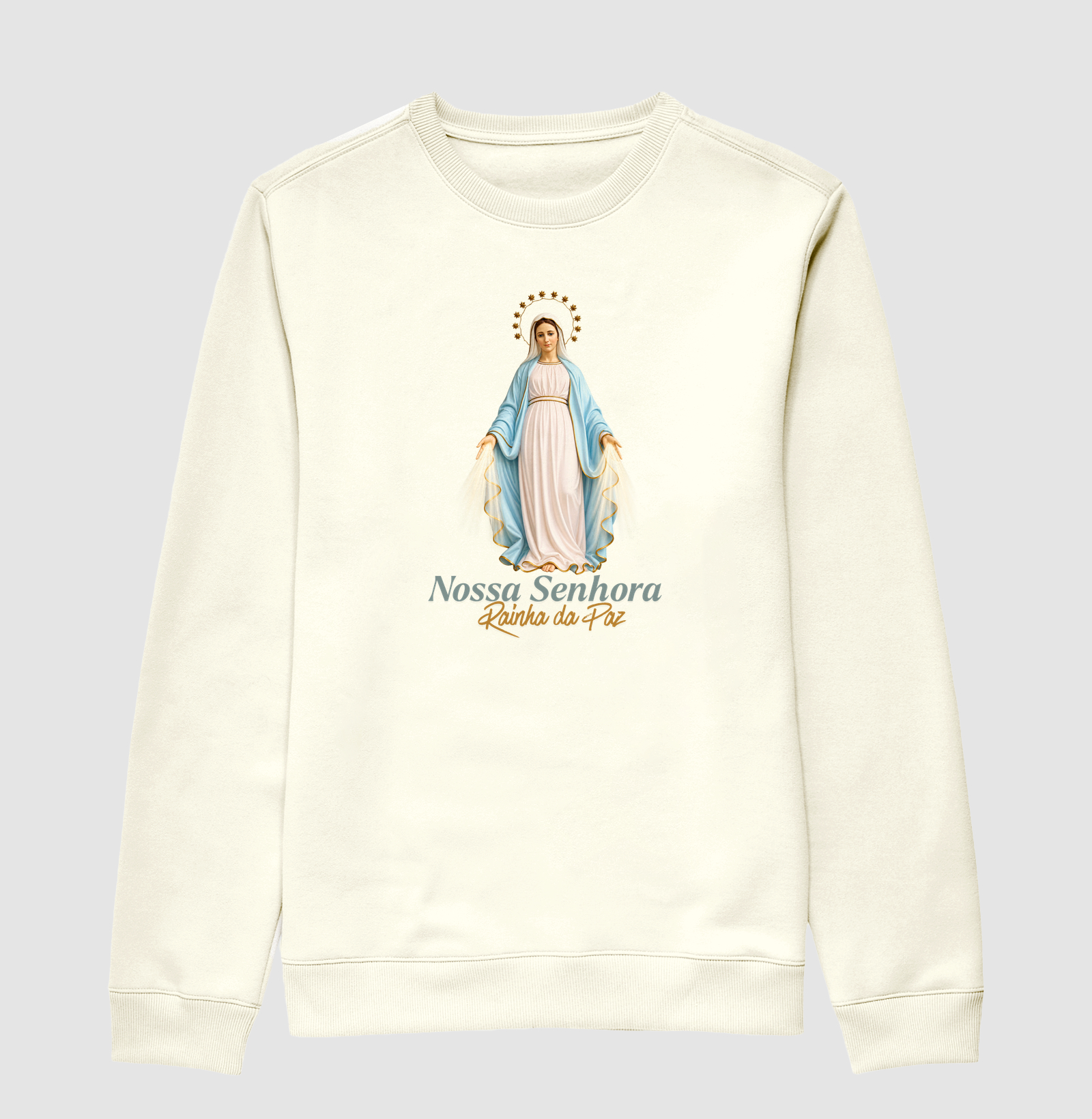 Camiseta Católica Nossa Senhora Rainha da Paz - Imagem 2