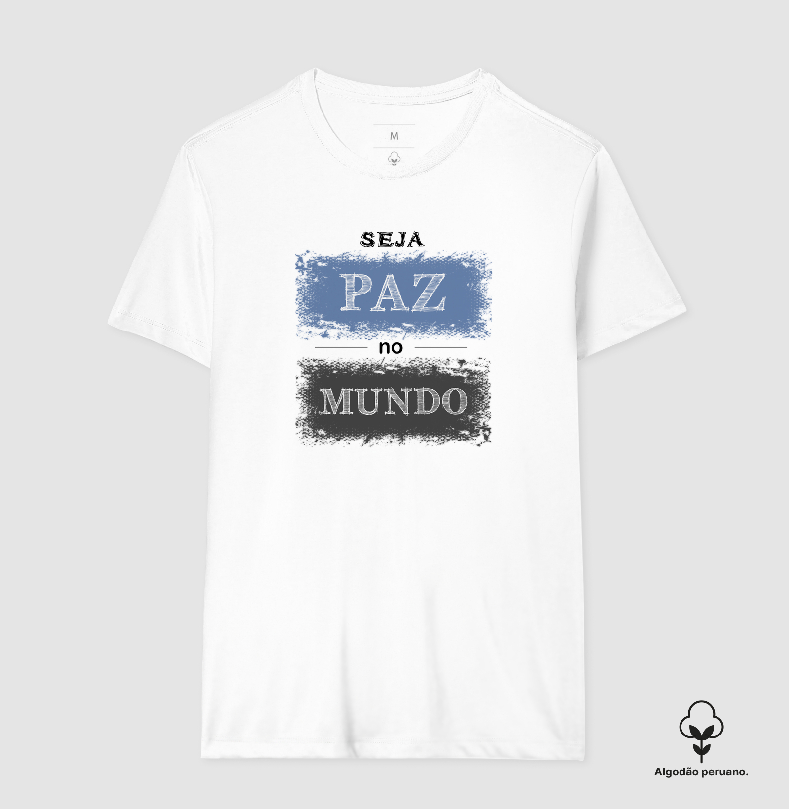 Seja Paz • No Mundo (algodão peruano) - Imagem 11