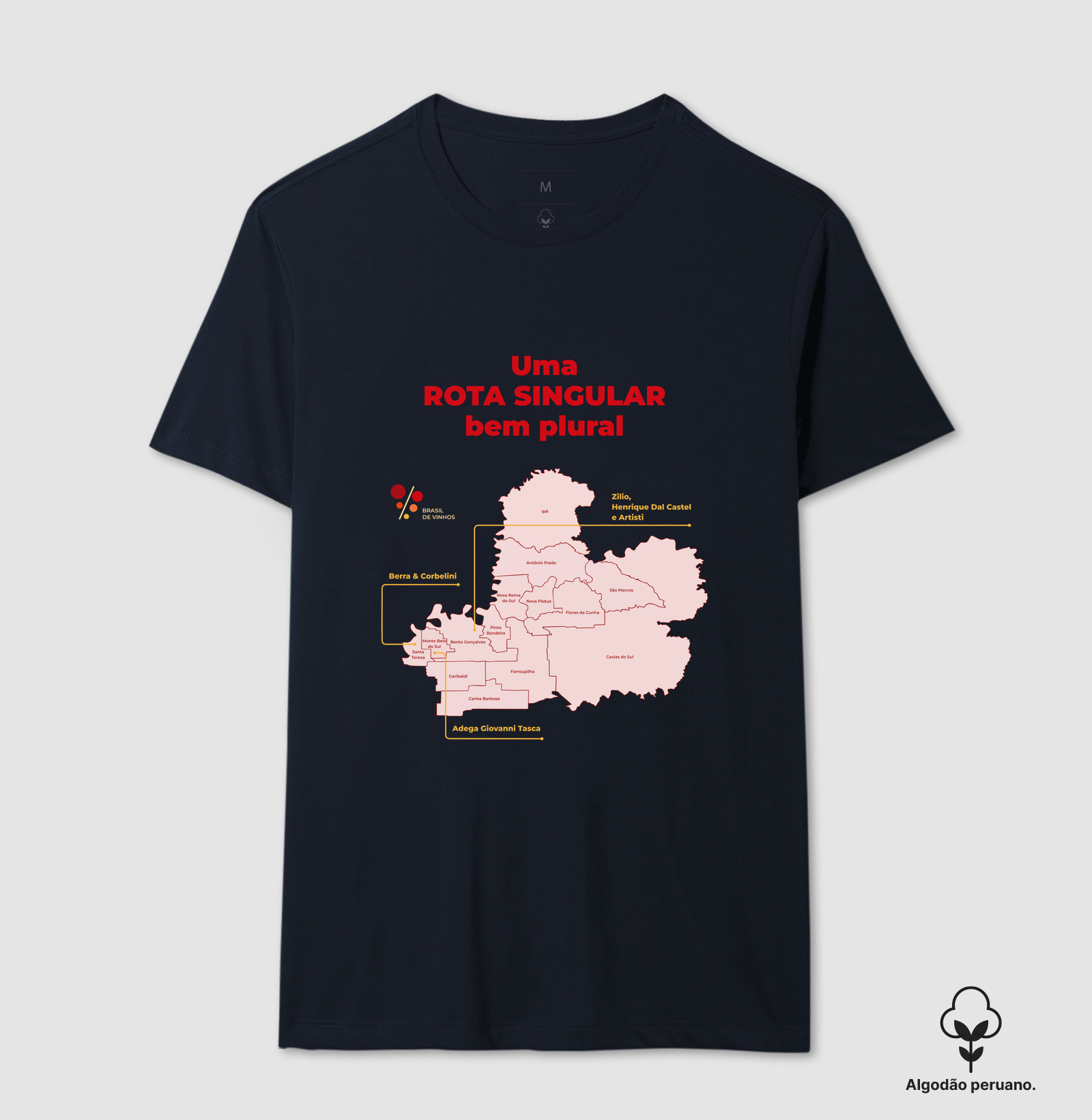 Camiseta Brasil de Vinhos - Rota Singular - Imagem 2