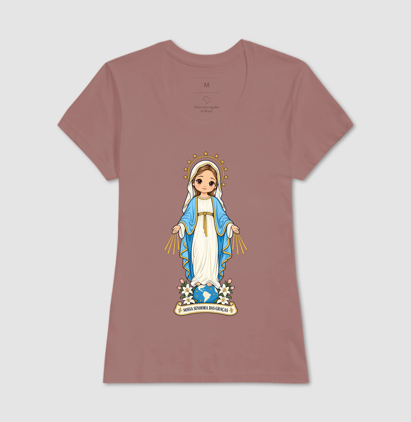 Nossa Senhora das Graças estilo chibi - Imagem 15