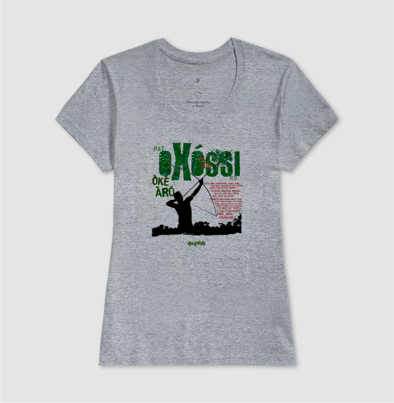 camiseta OXÓSSI oração feminina - Imagem 3