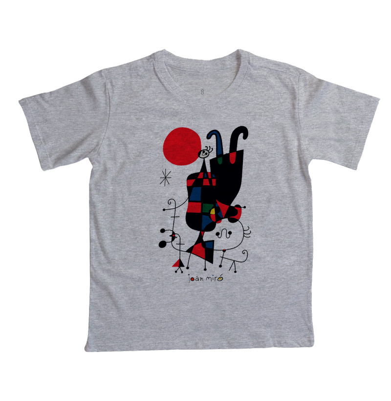 Camiseta Infantil Miro Figuras e Cachorro no Sol  - Imagem 4