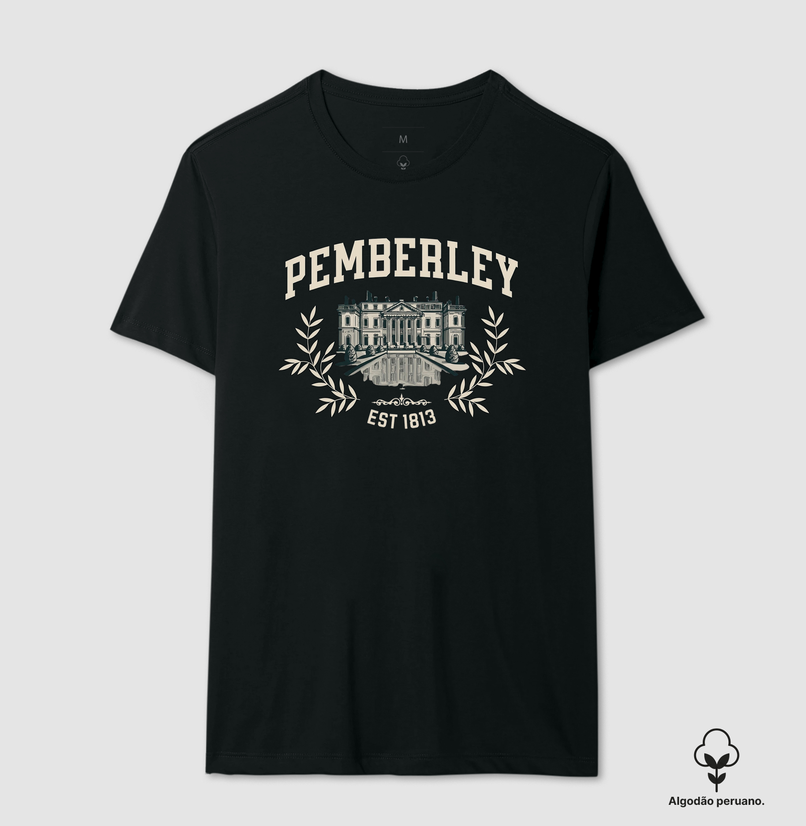 Camiseta Pemberley – Orgulho e Preconceito | Jane Austen | Algodão Premium  - Imagem 3