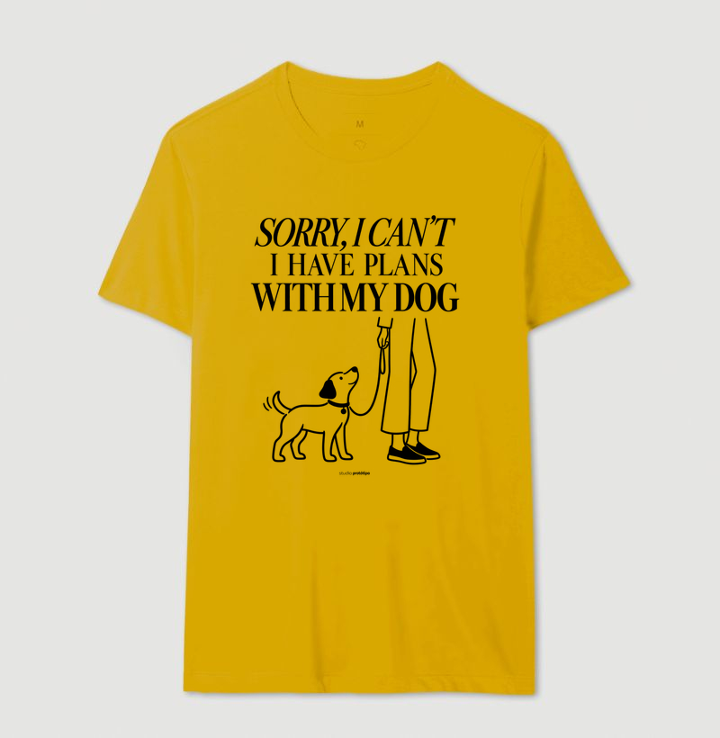 Camiseta Sorry I Can’t, I Have Plans With My Dog - Imagem 14