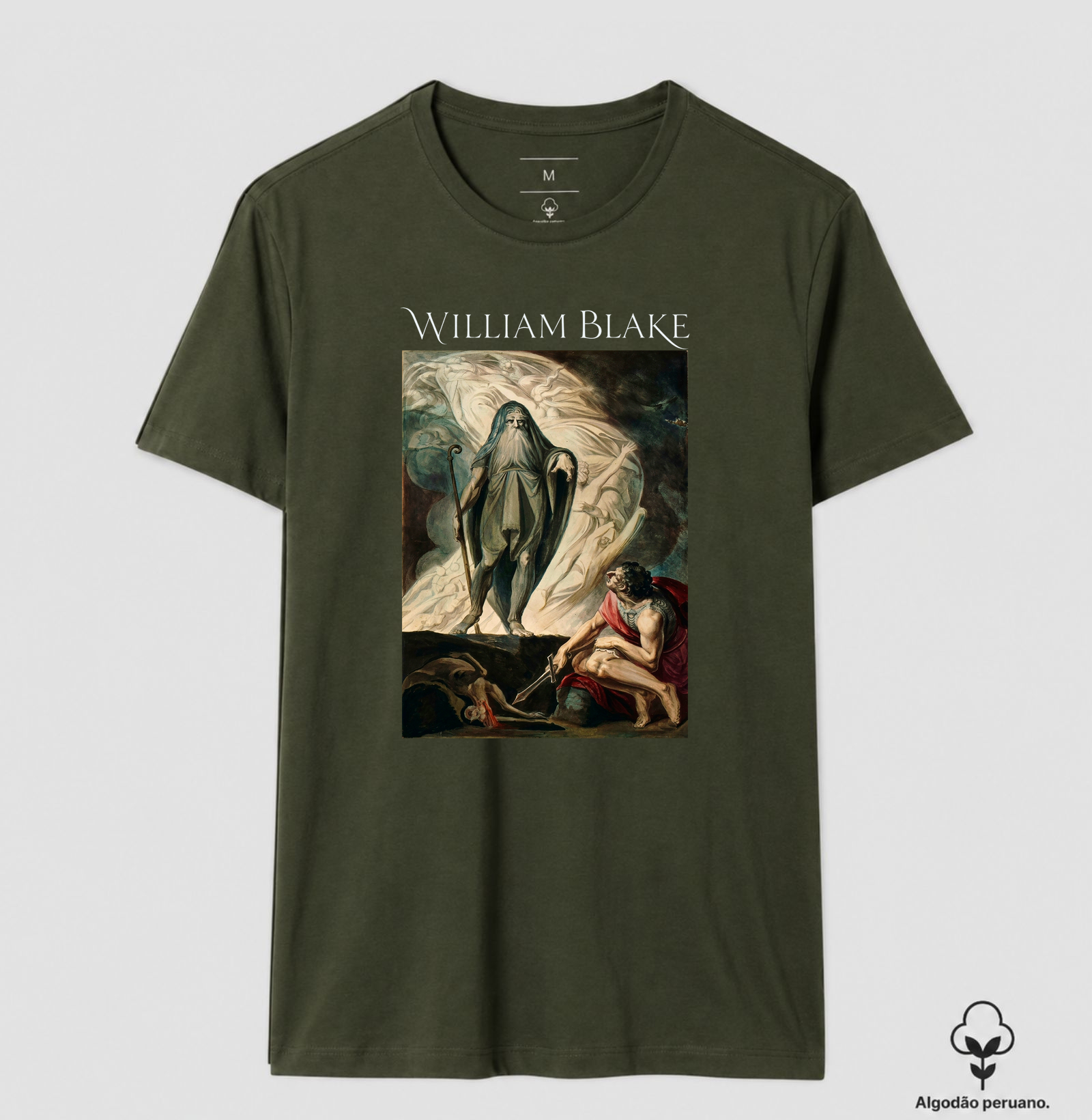 Camiseta Algodão Peruano Tanguis William Blake Ulisses e Tirésias - Mitologia Grega Odisseia - Imagem 3