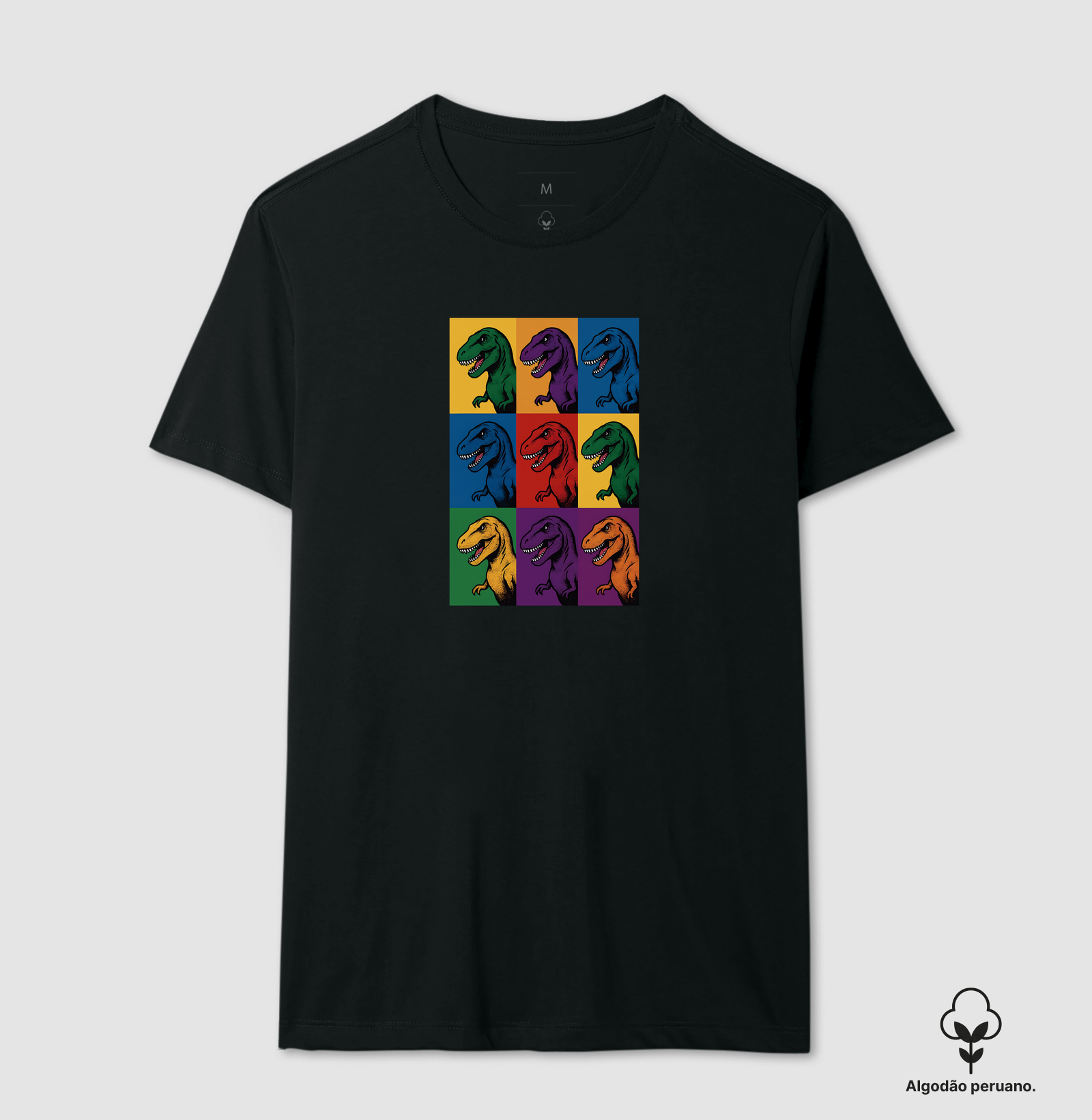 Camiseta Algodão Peruano Dino Pop T-Rex - Imagem 2