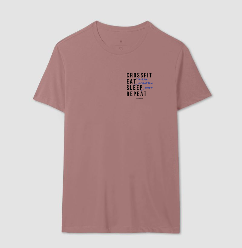 Camiseta Crossfit (Burpee). Eat. Sleep. Repeat. - Imagem 12