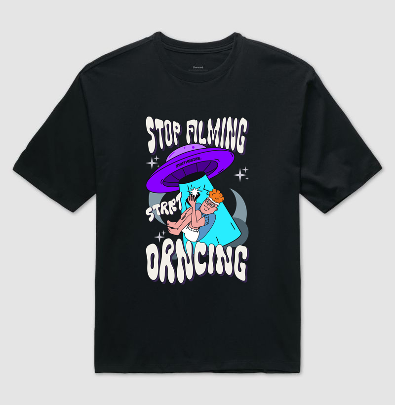 STOP FILMING — Camiseta Oversized - Imagem 5