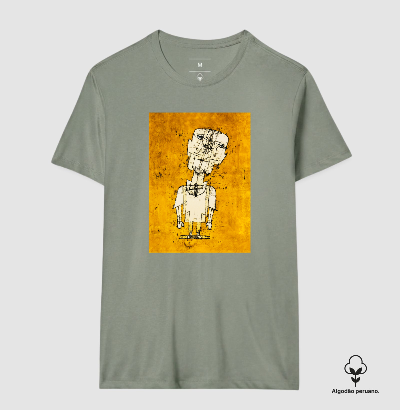 Camiseta Paul Klee Ghost of a Genius Algodão Peruano - Imagem 6