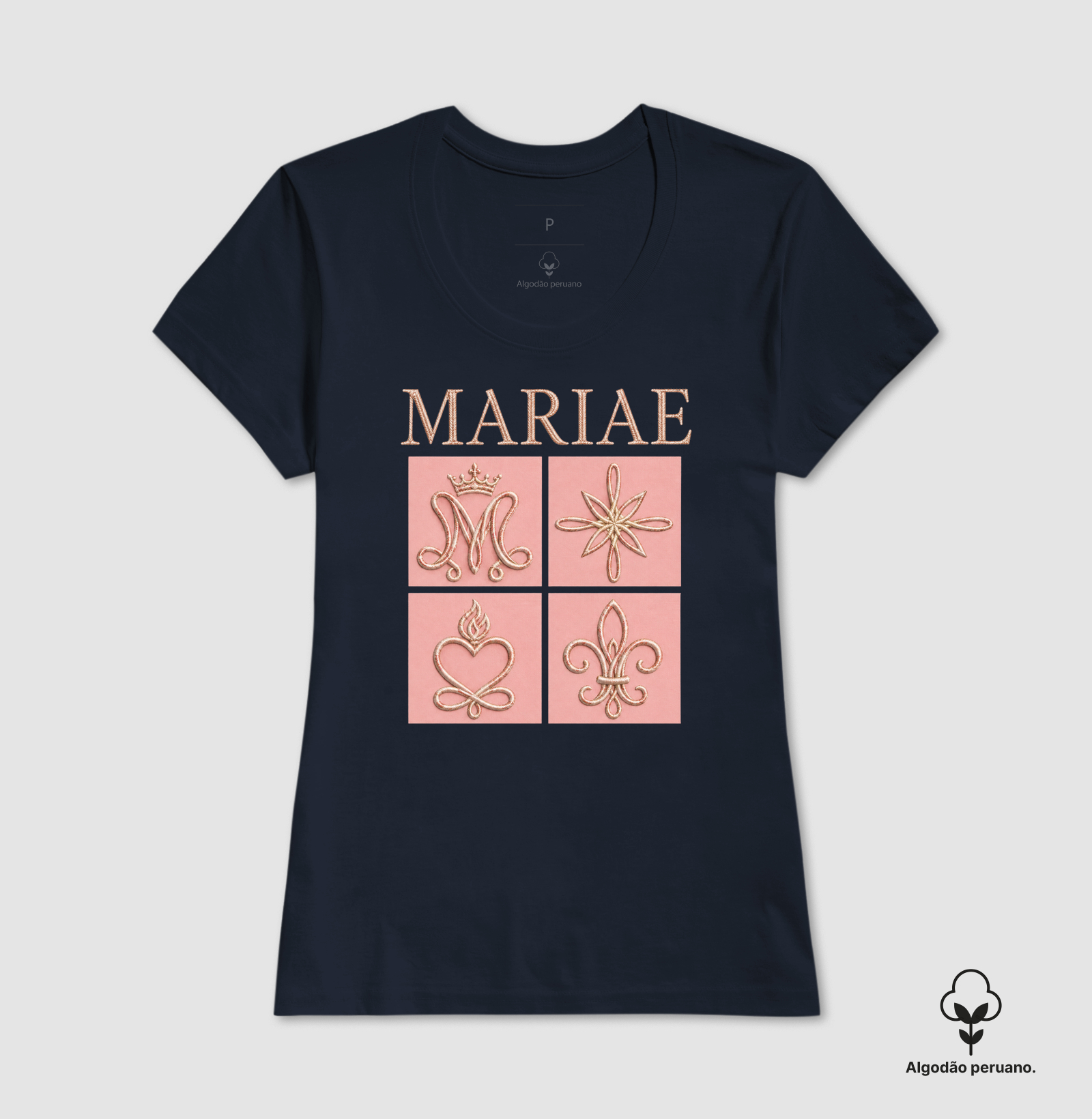 Mariae simbols - algodão peruano - Imagem 7