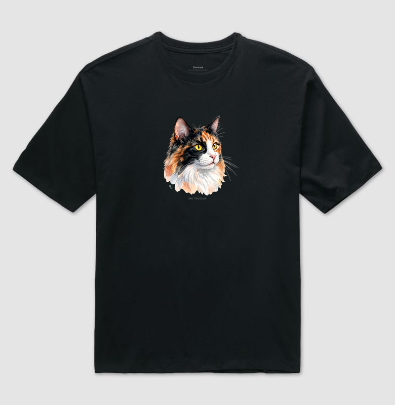 Gatos - SRD Tricolor - Oversized - Imagem 4