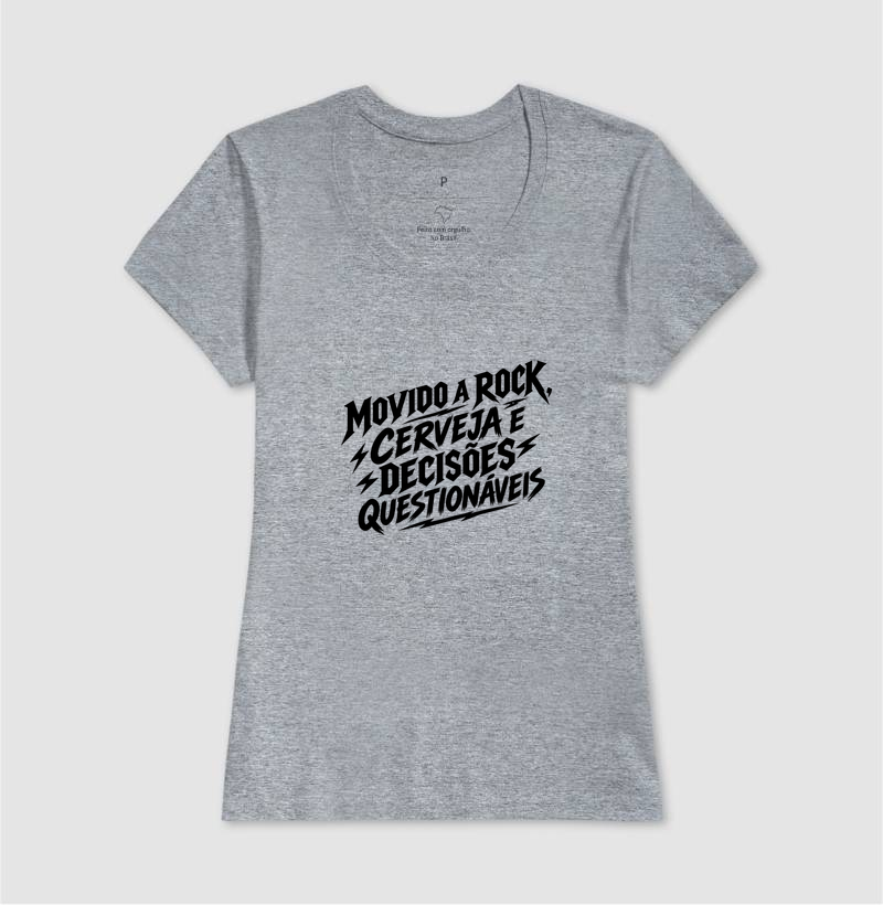 Camiseta Movido a Rock – Cerveja e Decisões Questionáveis - Imagem 9