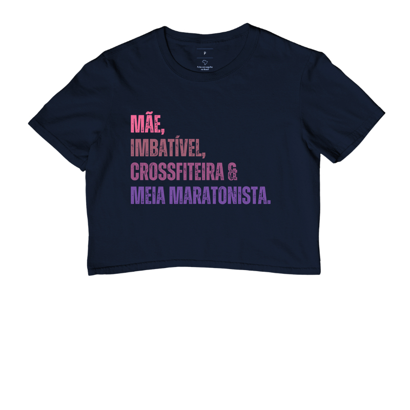 Camiseta Meia Maratonista - Mãe, Imbatível, Crossfiteira & Meia Maratonista - Imagem 4