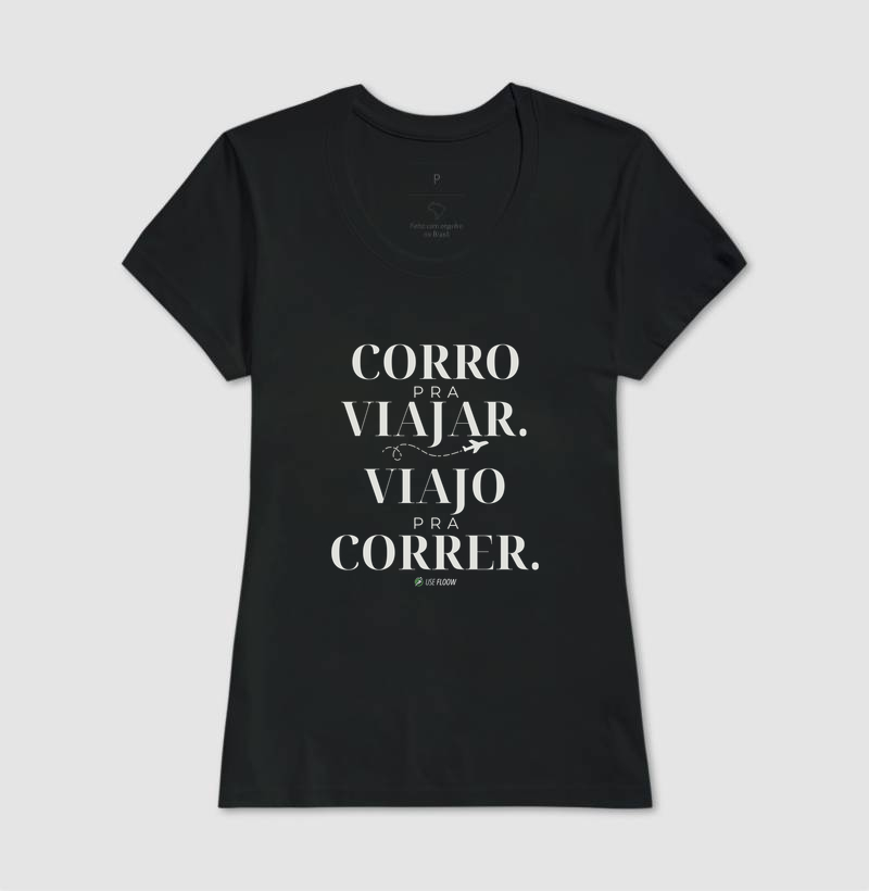 Camiseta Corrida - Corro Para Viajar. Viajo Para Correr. - Imagem 3