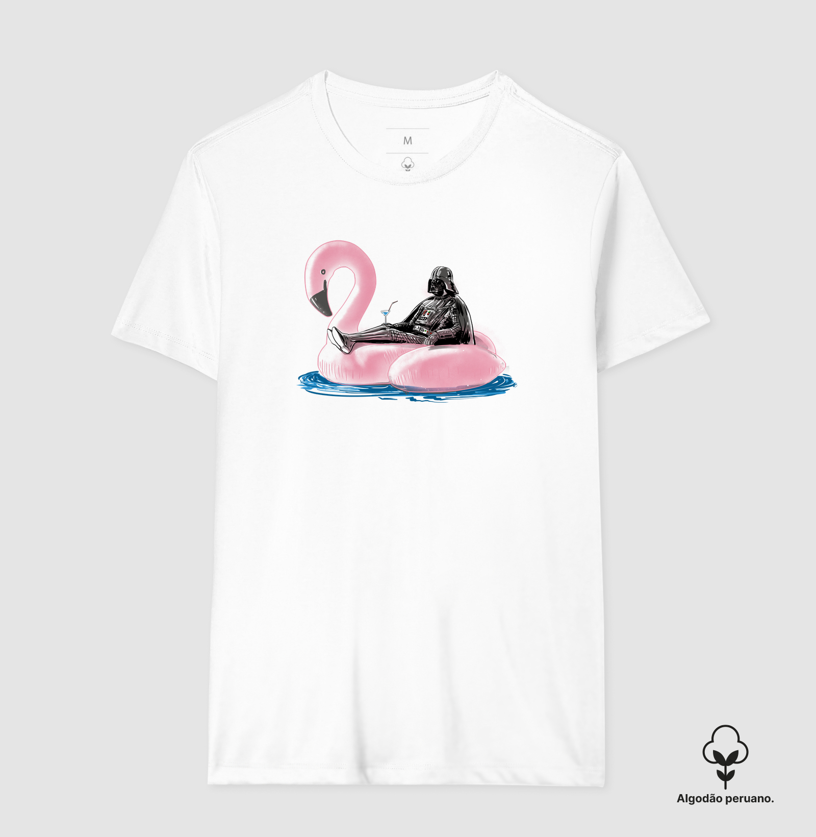 Camiseta Dark Side of The Swimming Pool Algodão Peruano - Imagem 3