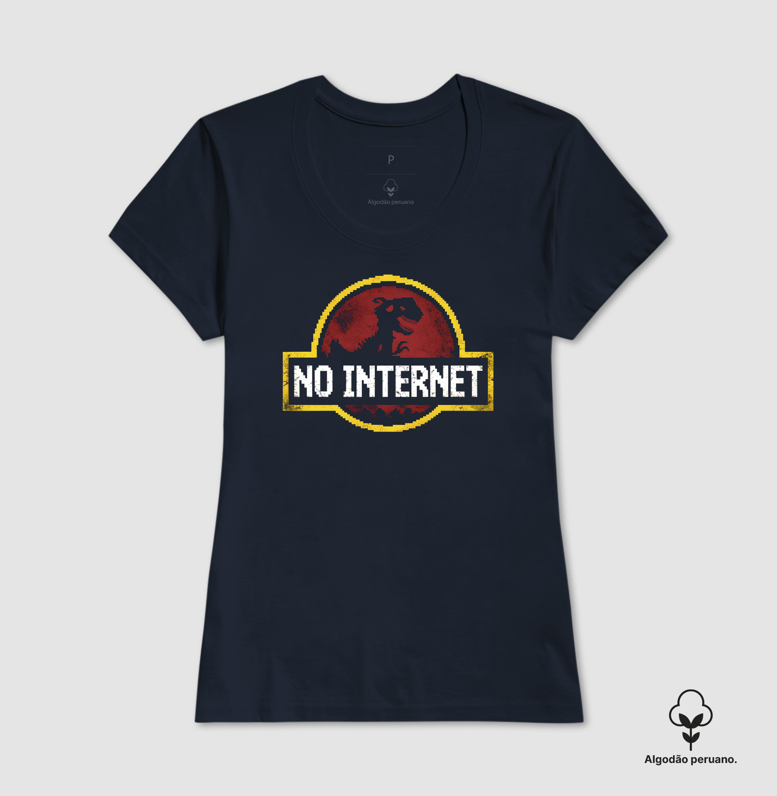 Camiseta Algodão Peruano No Internet - Imagem 5