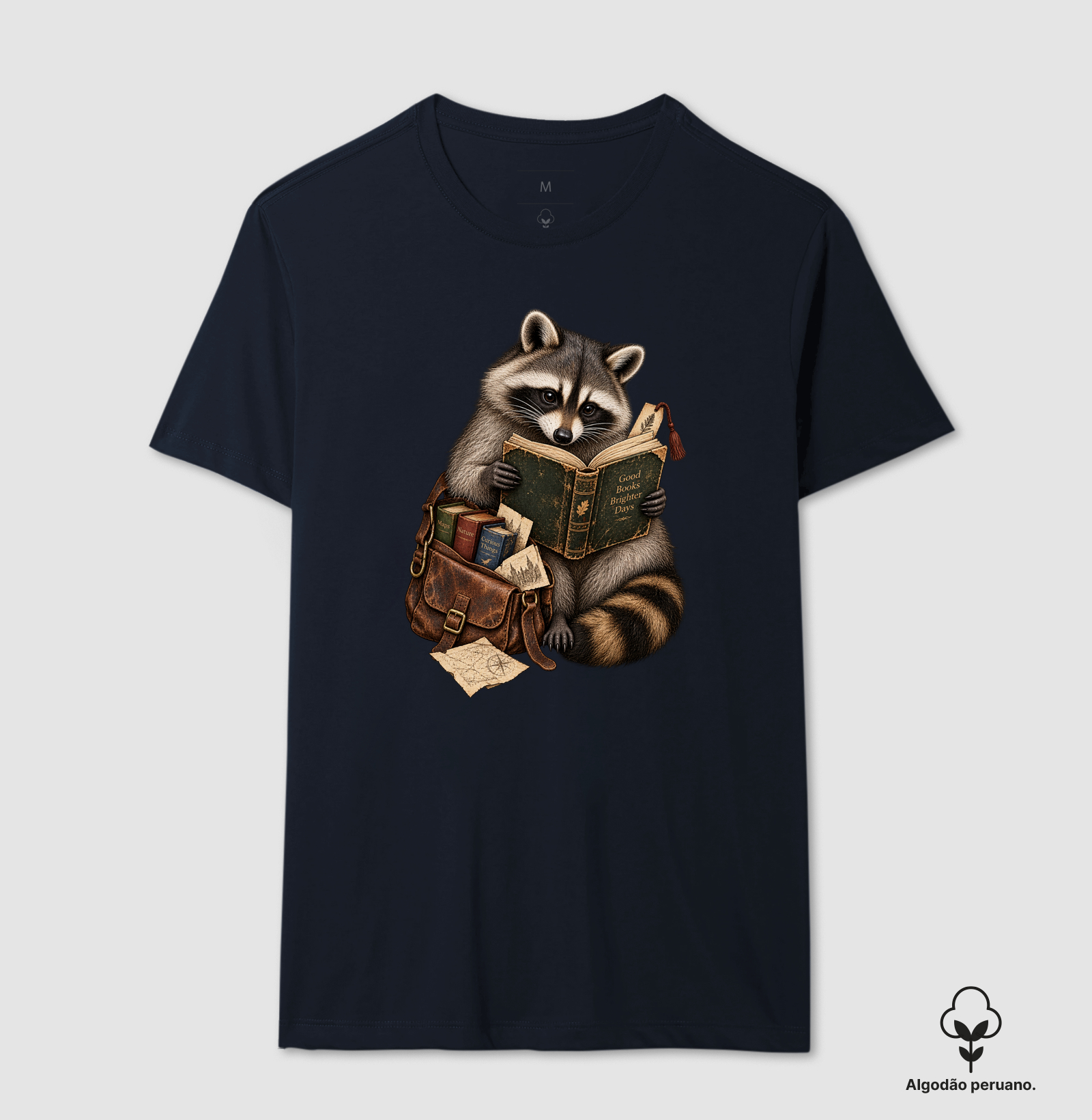 Camiseta Guaxinim Leitor - Imagem 6