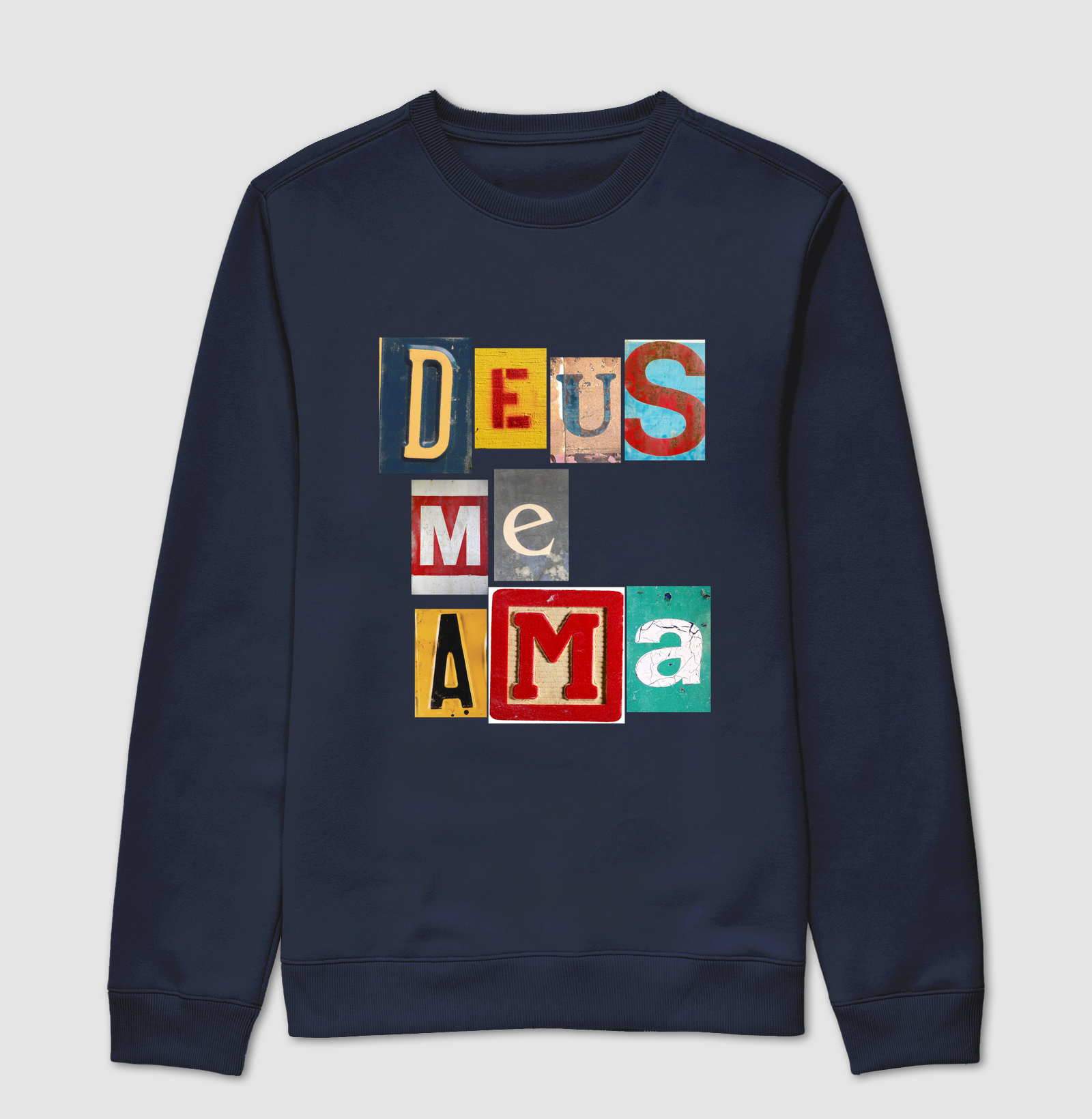 Suéter Moletom Cristão Deus Me Ama - Imagem 5