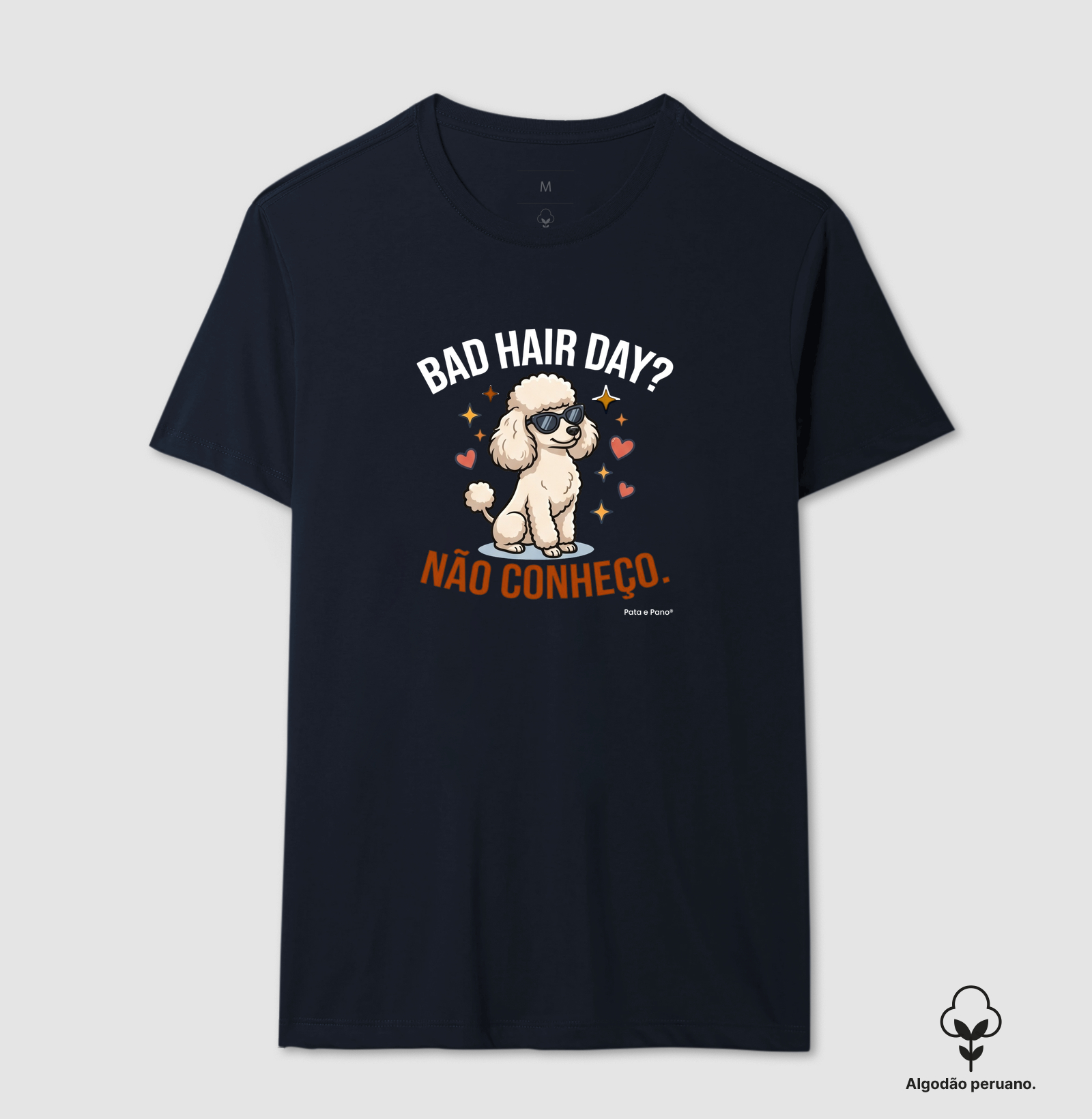 CAMISETA ALGODÃO PERUANO POODLE BAD HAIR - Imagem 7